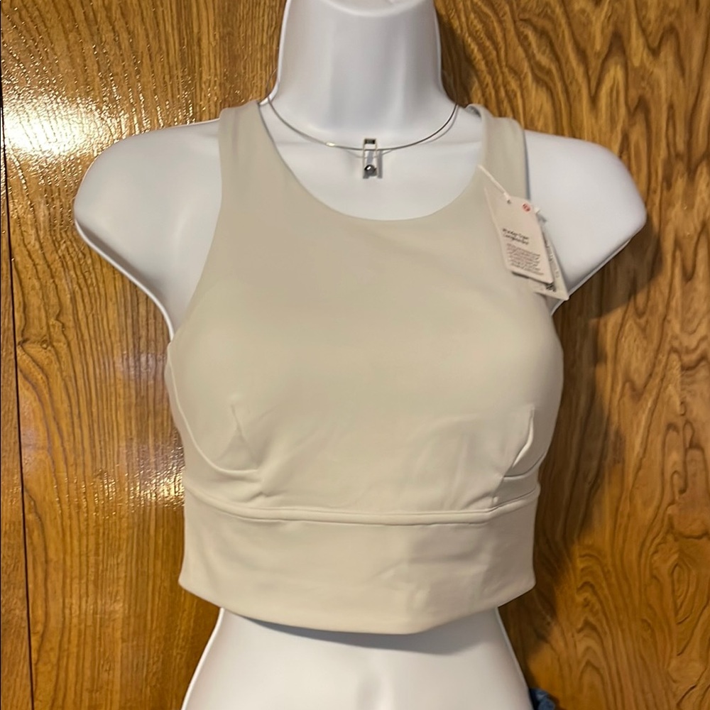 Lululemon Wunder Train Longline Bra in Cream